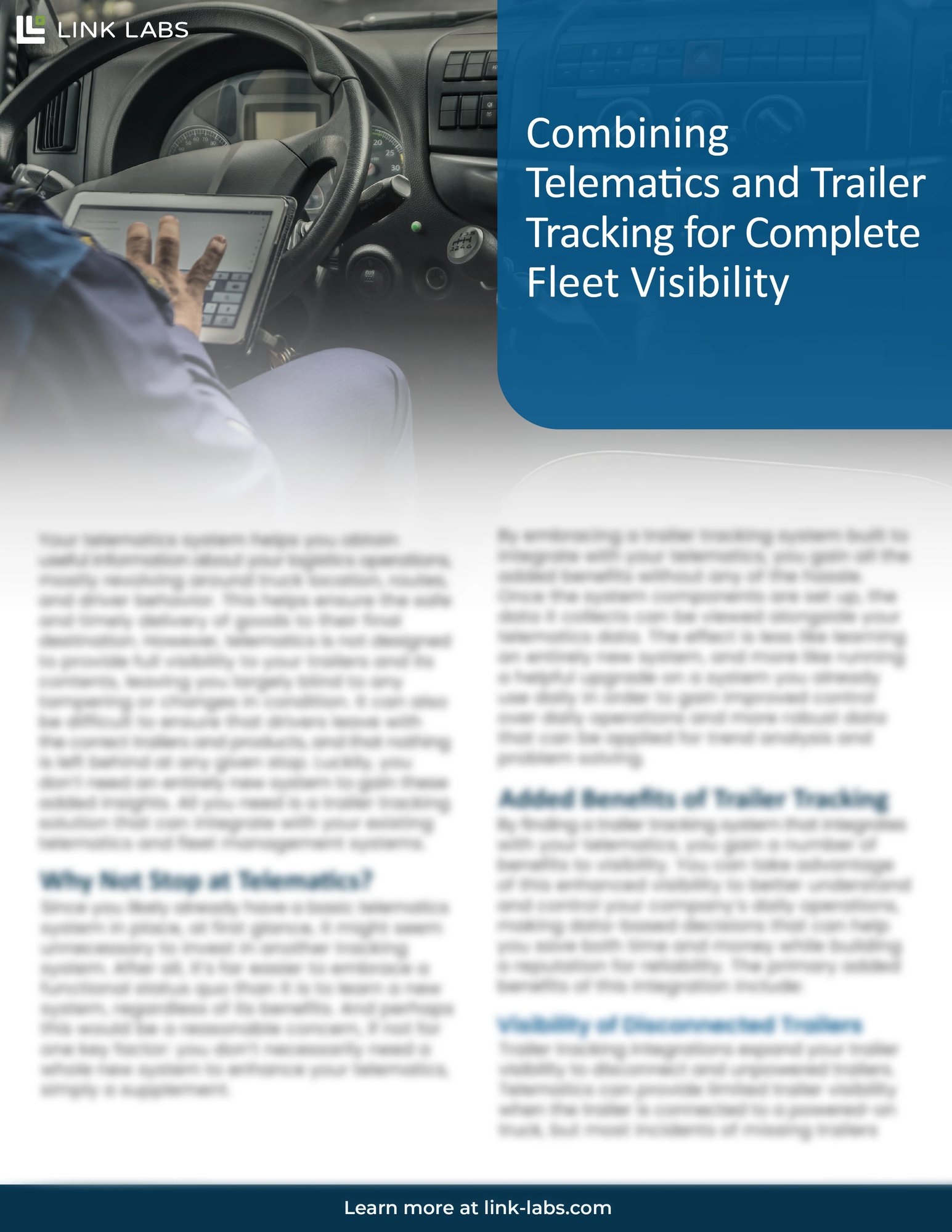 Combining Telematics and Trailer Tracking for Complete Fleet Visibility