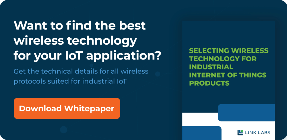 Selecting wireless technology for IIoT Whitepaper