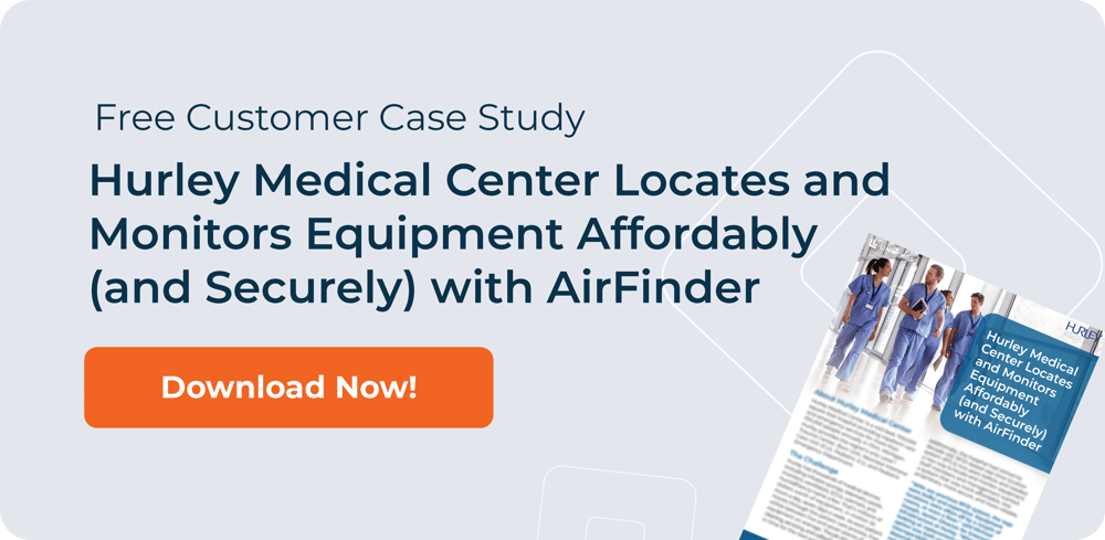 Find an RTLS solution to help solve your organization’s needs. Link Labs AirFinder can provide seamless indoor-outdoor asset tracking for high-dollar equipment going and out of the hospital.