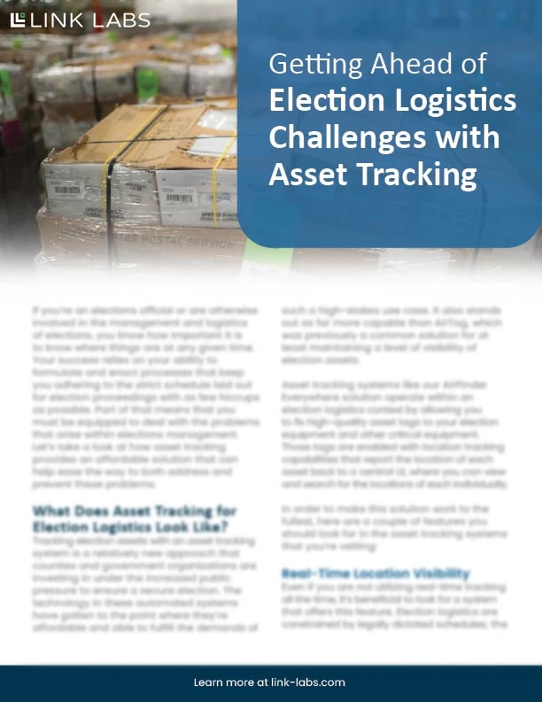 Getting Ahead of Election Logistics Challenges with Asset Tracking