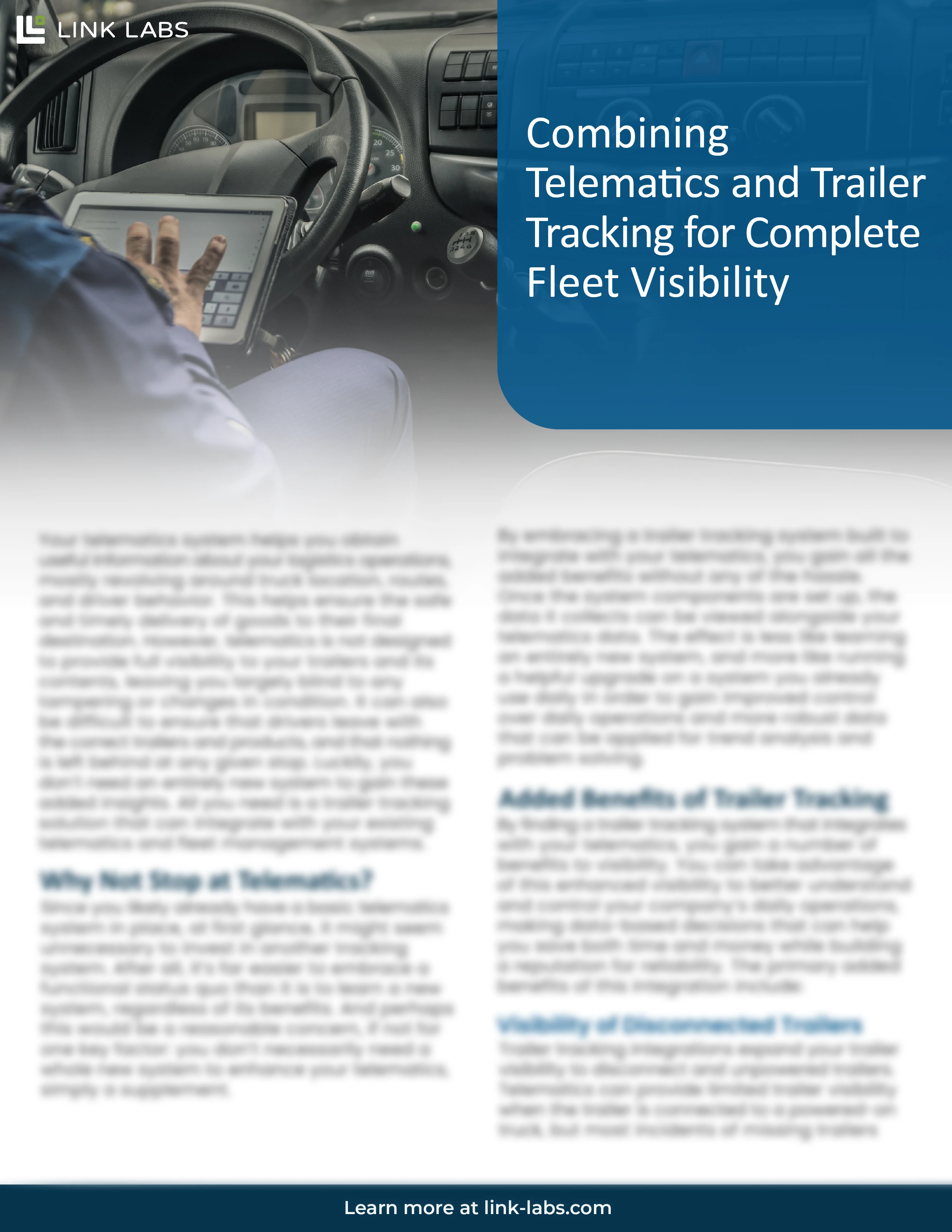 Combining Telematics and Trailer Tracking for Complete Fleet Visibility