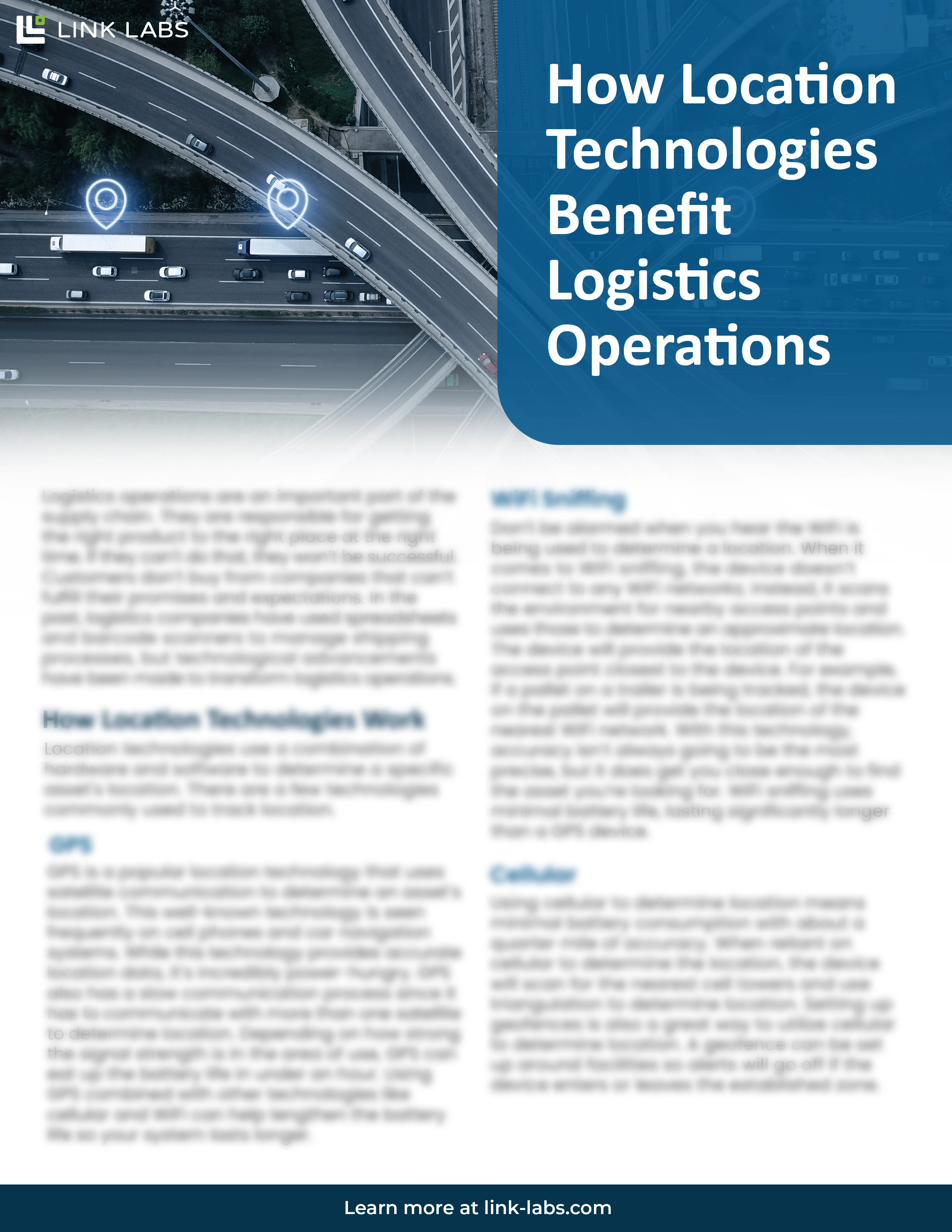 How Location Technologies Benefit Logistics Operations