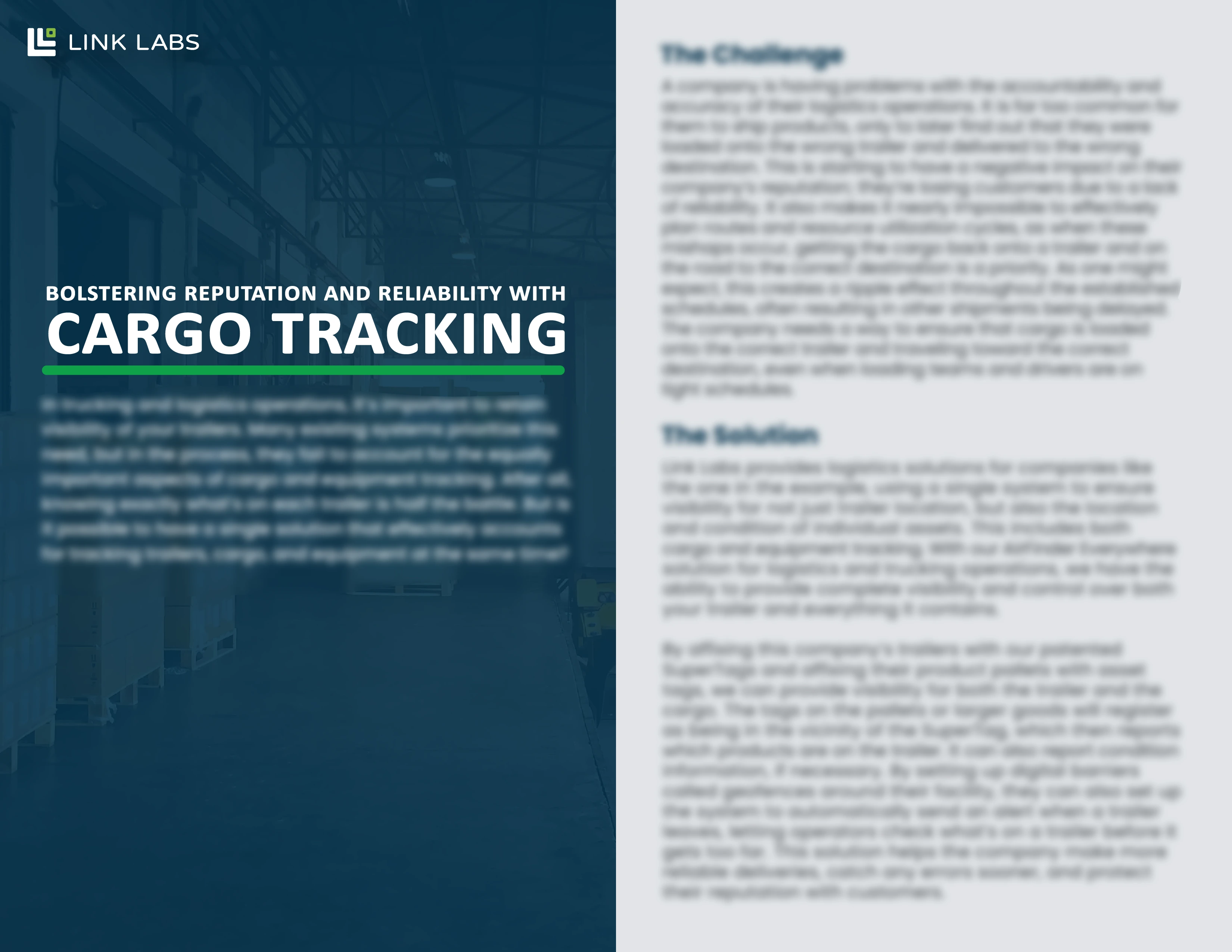Bolstering Reputation and Reliability with Cargo Tracking