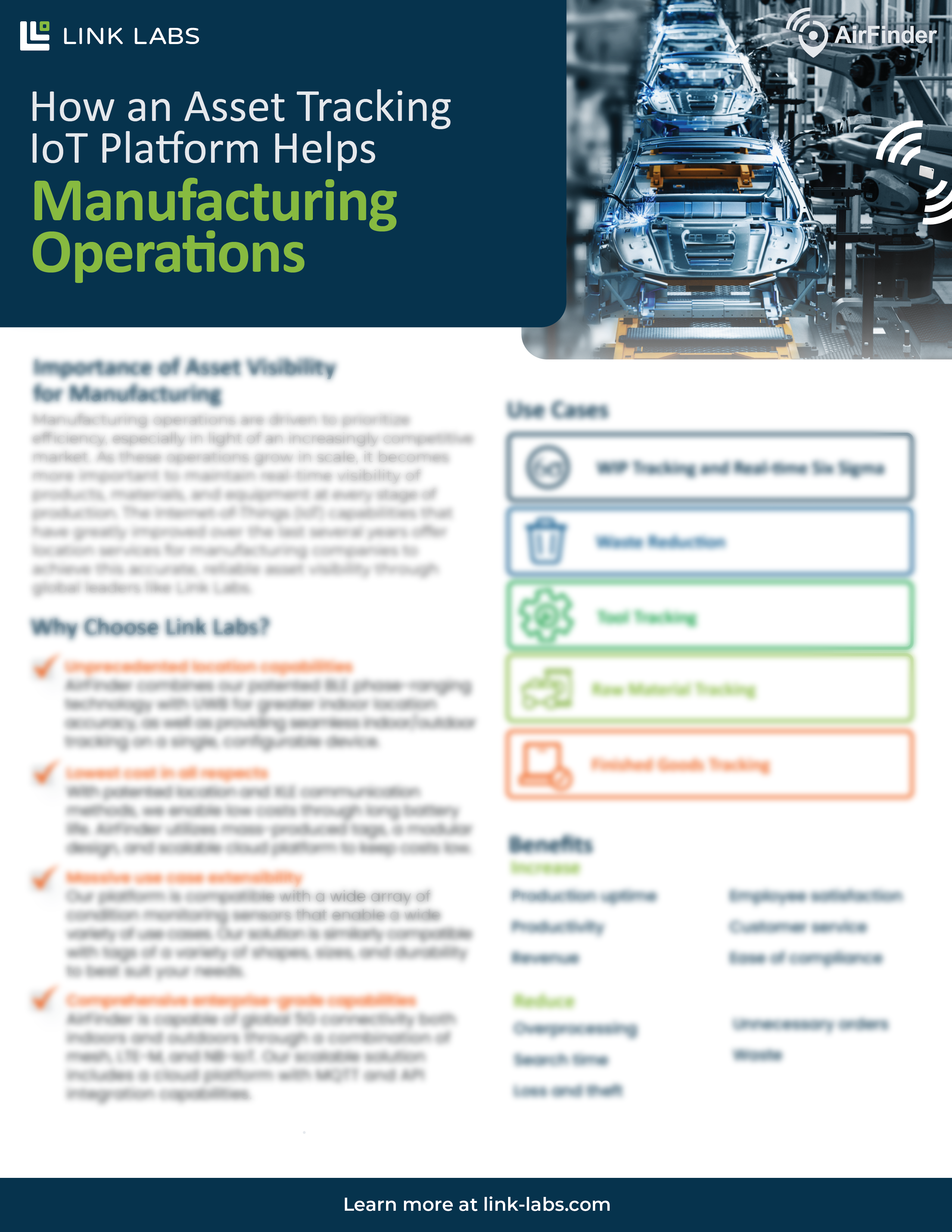 Manufacturing Product Brief