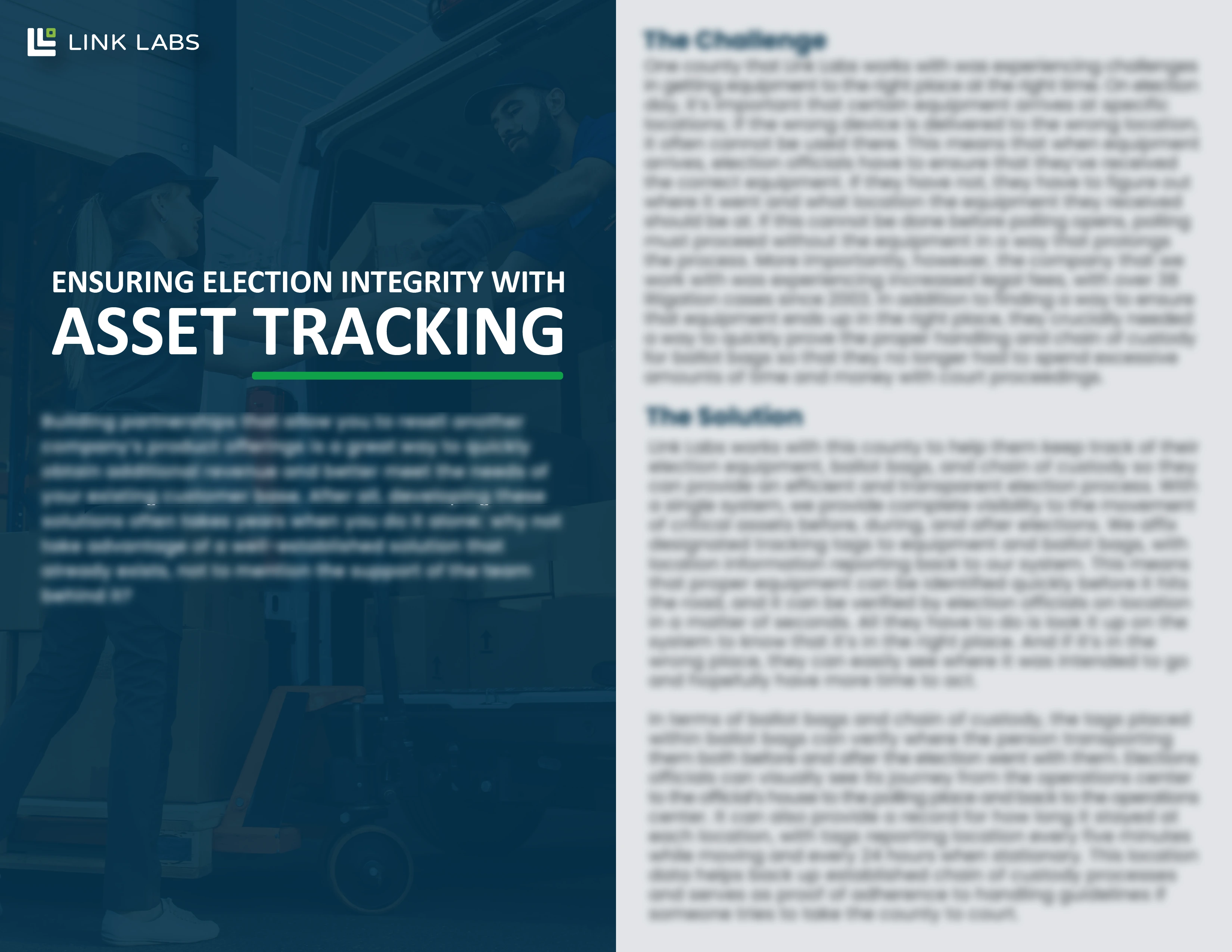 Ensuring Election Integrity with Asset Tracking