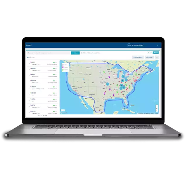 asset tracking software allows companies to see the location of their returnable assets in real time